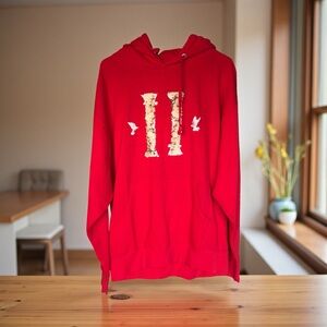 New YRN Streetwear Migos “Culture II” Doves Red Hoodie Size Large